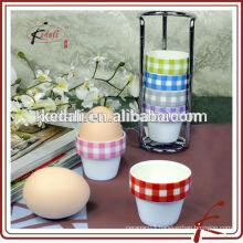 New Design Distinctive Shape Durable Porcelain Egg Holder Cup